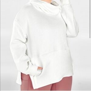 Fabletics Oversized Cocoon Hoodie Ice Camo w Zippers